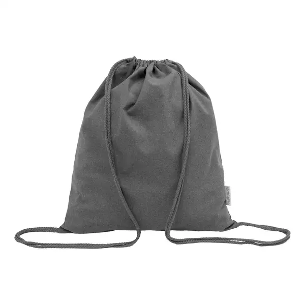 Dropex Rucsac cu șnur, bumbac reciclat. - gri