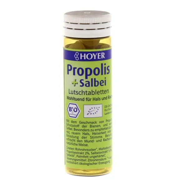Dropsuri cu propolis si salvie bio 60buc Hoyer