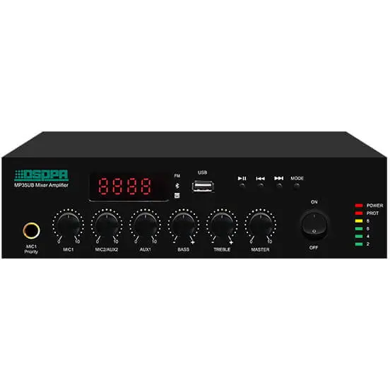 DSPPA Amplificator cu mixer 35W DSPPA MP35UB, cu USB & Bluetooth