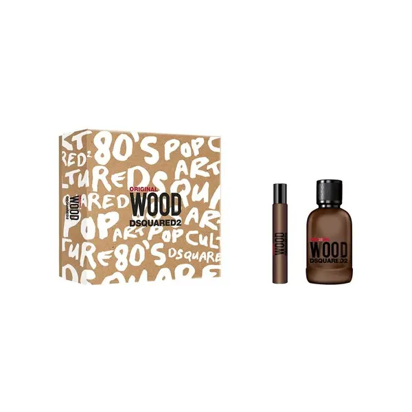 Dsquared Original Wood Set cadou pentru bărbați Volum 100 ml EDP + EDP 10 ml