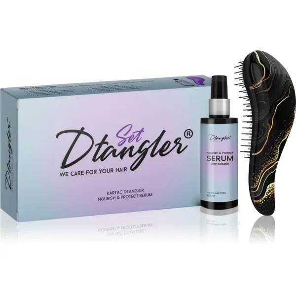 Dtangler We Care For Your Hair Set set cadou pentru păr DeLuxe 2 buc