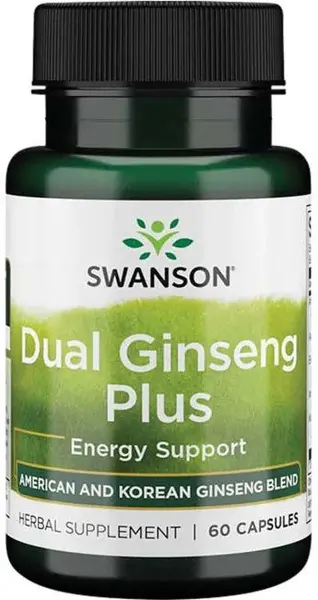 Dual Ginseng Plus, 60 capsule, Swanson