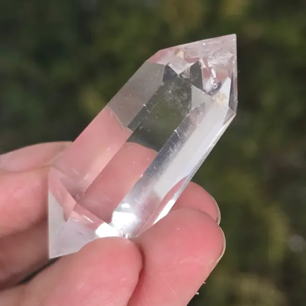 Dublu varf cristal de stanca/cuart incolor model mini21
