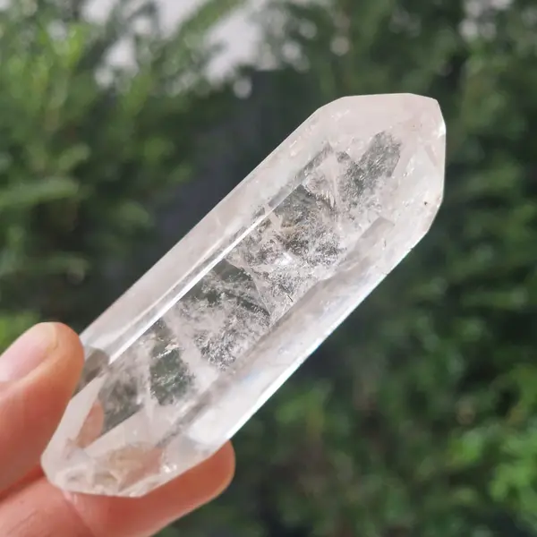 Dublu varf cuart incolor cristal de stanca model ICY3