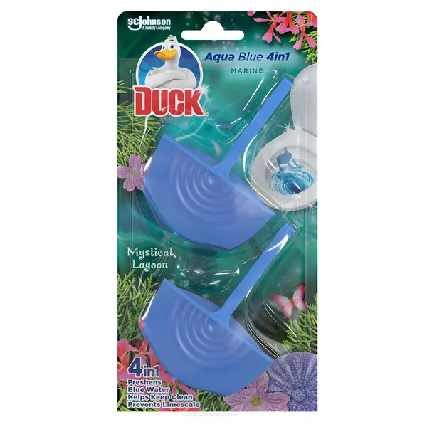 Duck Odorizant WC, 2 x 36 g, 4 in 1 Aqua Blue Marine Mystical Lagoon
