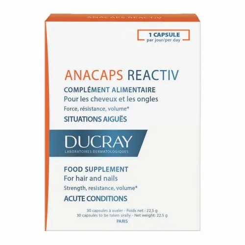 Ducray Anacaps Reactive 30 caps. Zephyr Labs