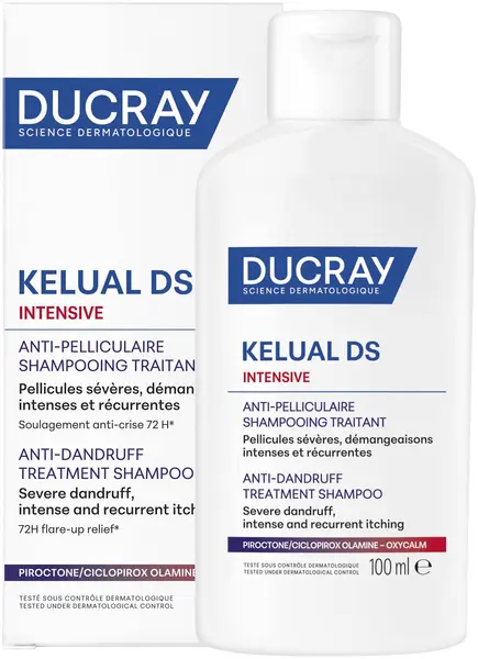 Ducray Kelual DS Șampon tratant împotriva mătreții severe Intensive, 100 ml