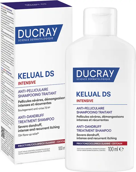 Ducray Kelual DS Șampon tratant împotriva mătreții severe Intensive, 100 ml