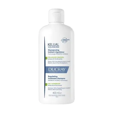 Ducray Kelual Squanorm Sampon anti-matreata grasa, 400 ml