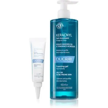 Ducray Keracnyl set pentru piele sensibila predispusa la acnee