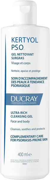 Ducray Kertyol P.S.O. Gel de curățare super bogat, 400 ml