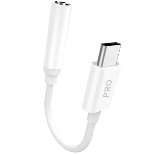 Dudao Adaptor Audio USB-C - 3.5mm Dudao L16CPro, Alb