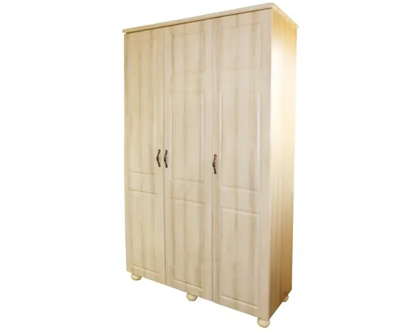 Dulap 3 usi mdf Dynasty stejar sonoma, 138 x 216 x 59 cm