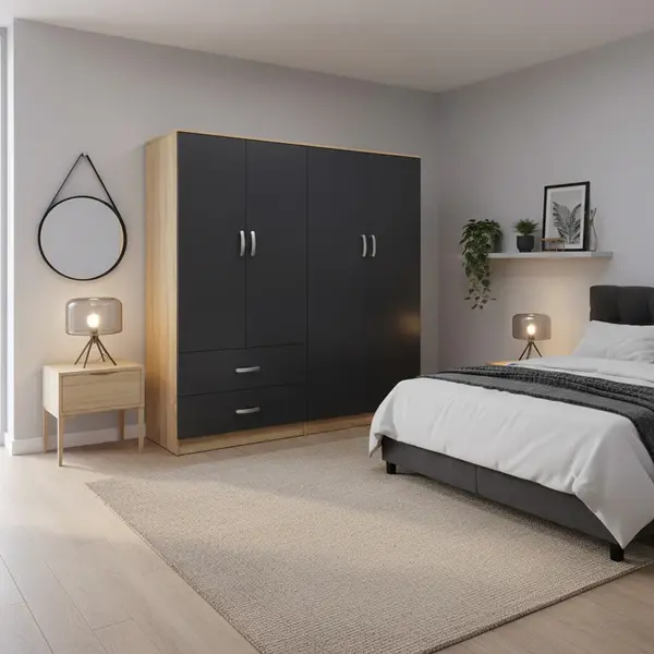 Dulap Athos cu 4 usi, 160x42x180 cm