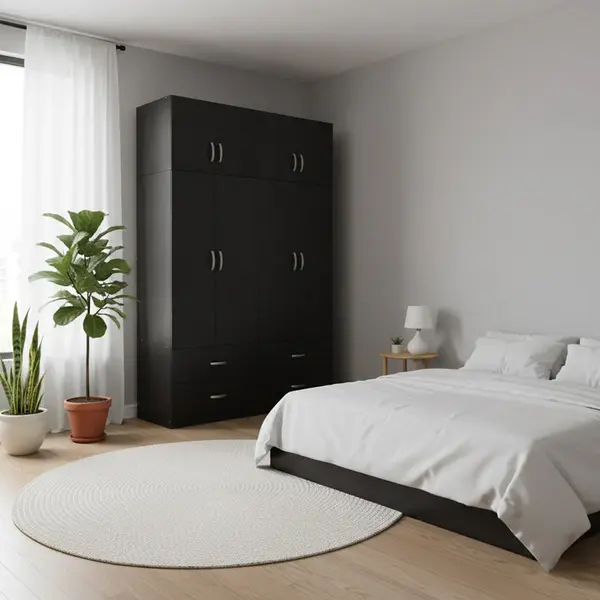 Dulap Athos cu 4 usi si loft, 160x42x240 cm