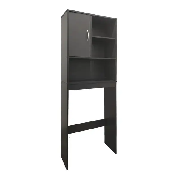 Dulap baie masina de spalat Tazien Gri inchis 60x24x168.5 cm