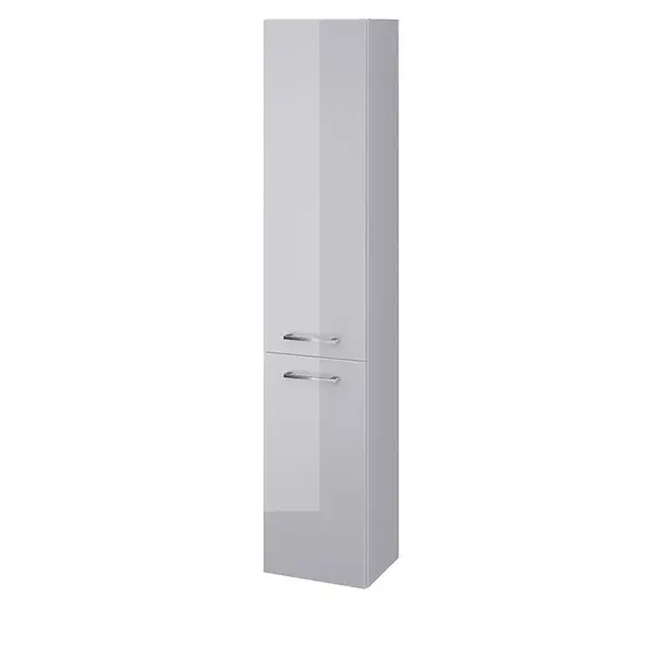 Dulap baie suspendat 2 usi, 150 cm, gri, Cersanit Lara