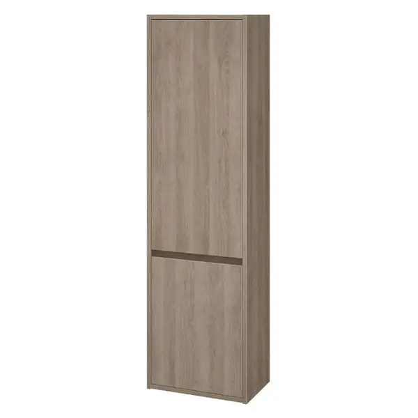 Dulap baie suspendat Cersanit Crea, 2 usi, 140 cm, stejar