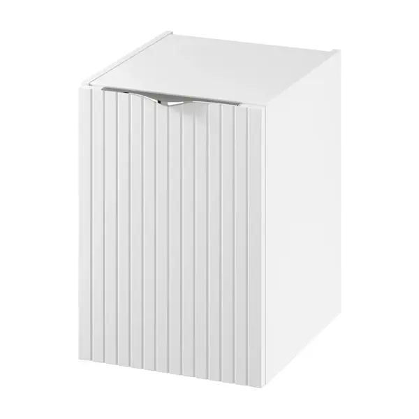 Dulap baie suspendat cu usa, 40 cm, alb mat, MDF, Cersanit Tirso