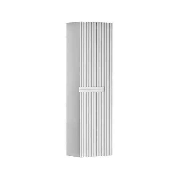 Dulap baie suspendat Orka Moonlight alb 40x138 cm