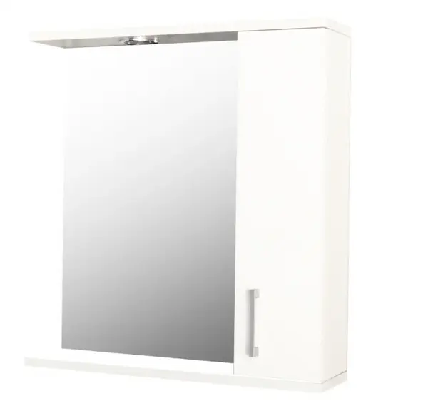 Dulap baie suspendat PROMO cu oglinda, montat, alb, 55x60 cm