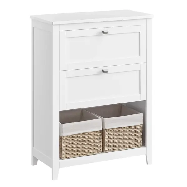 Dulap baie Vasagle, BBC545W02, Alb, 30 x 60 x 80 cm