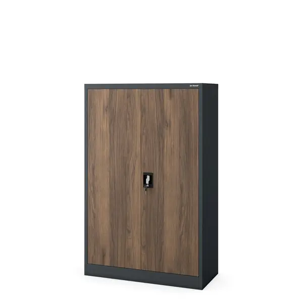 Dulap birou KEVIN, 900 x 1400 x 400 mm, Eco Design: nuc-antracit Dulap birou KEVIN, 900 x 1400 x 400 mm, Eco Design: nuc-antracit