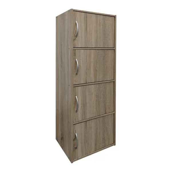Dulap coloana Soline, Lemn, Alb, 40x34x120 cm