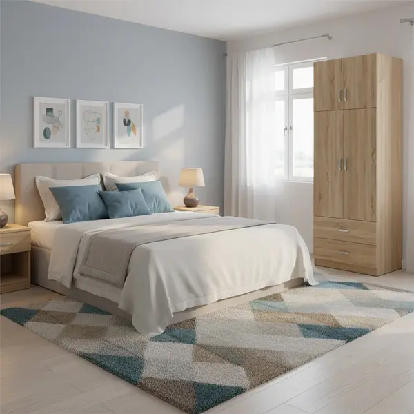 Dulap cu 2 usi, Athos, V17, Stejar, 80x42x240 cm