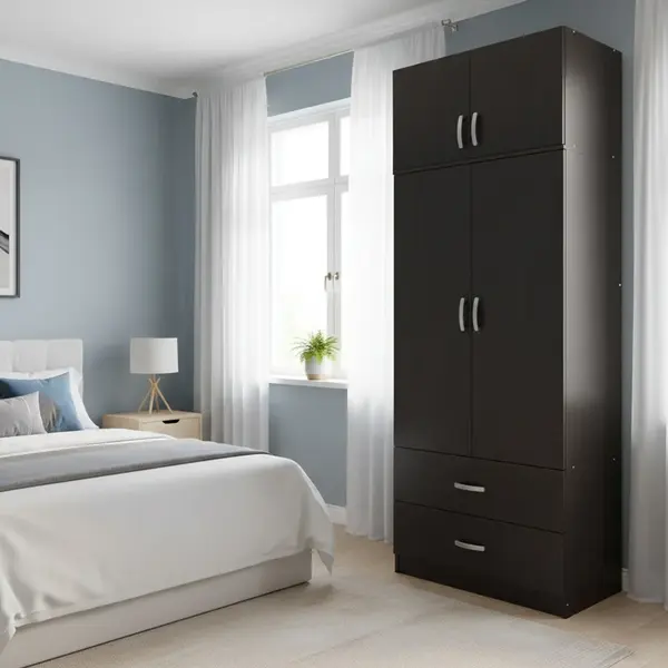 Dulap cu 2 usi, Athos, V17, Wenge, 80x42x240 cm