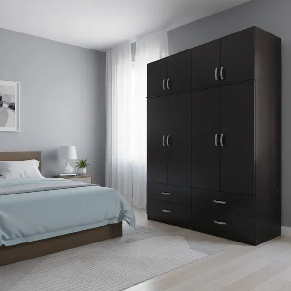 Dulap cu 4 usi, Athos, V20, Wenge, 160x42x240 cm