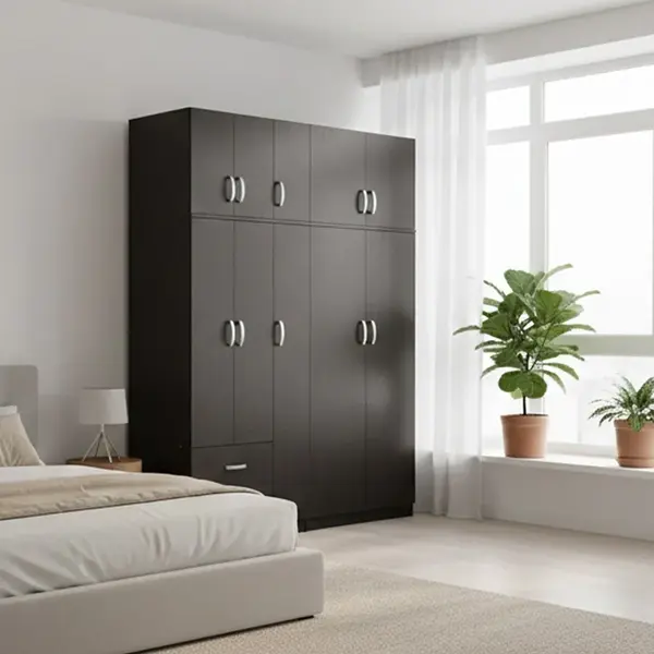 Dulap cu 5 usi, Athos I, V23, Wenge, 170x42x240 cm