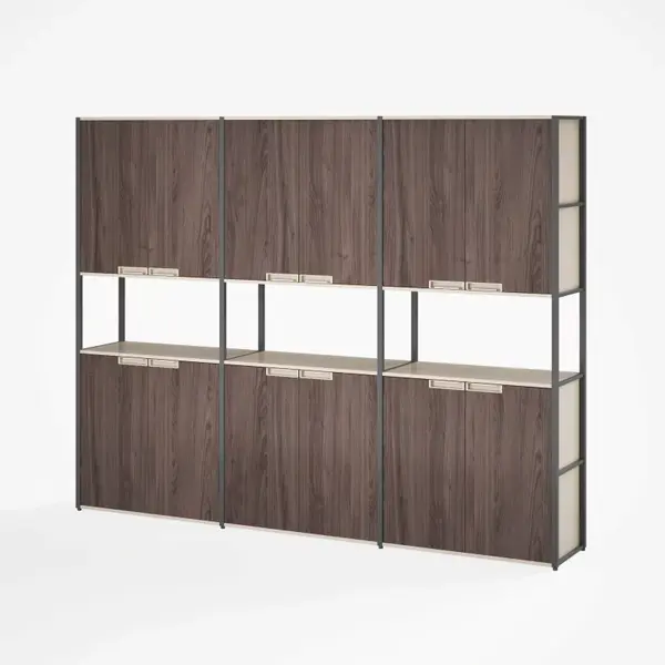 Dulap cu 6 usi si biblioteca integrata ,design modern și elegant ,calitate premium , dimensiuni 2400*400*2000