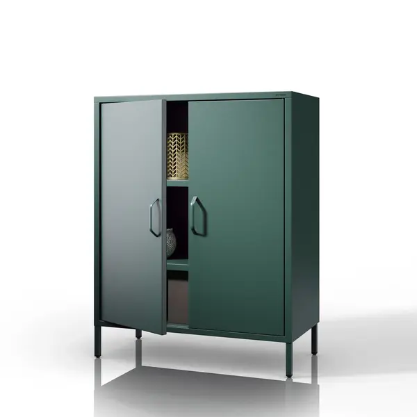 Dulap cu rafturi VITO, 800 x 1015 x 400 mm, Modern: verde sticla Dulap cu rafturi VITO, 800 x 1015 x 400 mm, Modern: verde sticlă