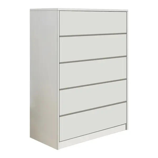 Dulap cu sertare Kuanger Pako World Alb 80x40x109 cm