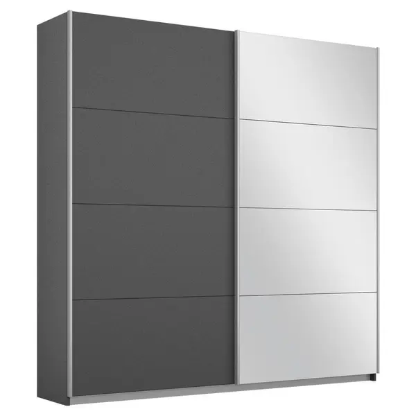 Dulap Cu Uși Culisante, 181/230/62 cm, gri