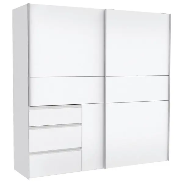 Dulap Cu Uși Culisante, 200/200/61 cm, alb