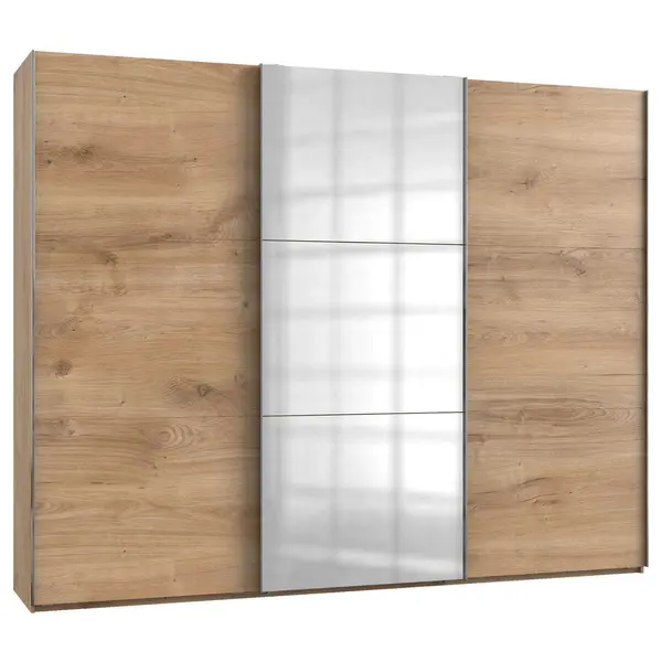 Dulap Cu Uși Culisante, 300/236/65 cm, culoare lemn stejar