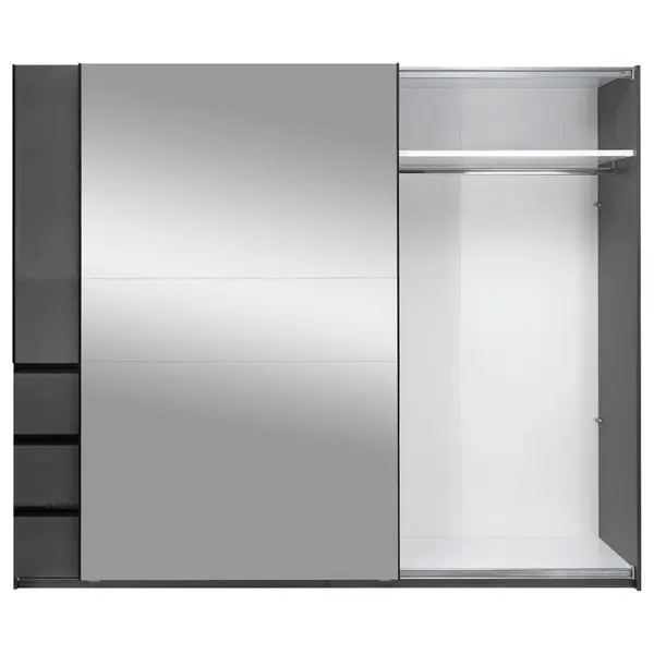 Dulap Cu Uși Glisante, 250/210/62 cm, grafit