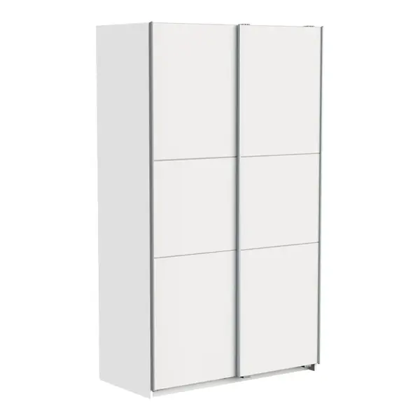 Dulap cu usi glisante, Kawen, Alb, 116.5x60x203 cm
