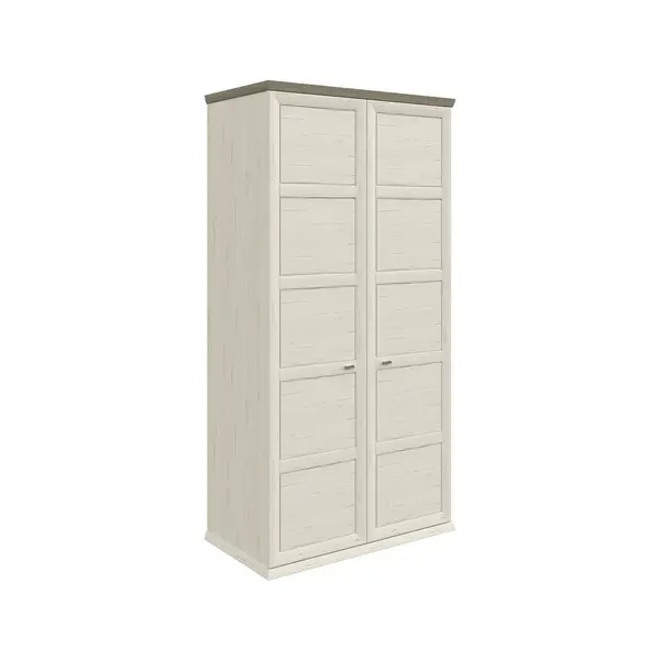 Dulap Cu Uși Rotative, 104/209,5/60 cm, gri, alb