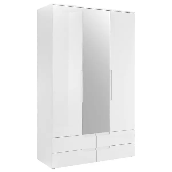 Dulap Cu Uși Rotative, 126,8/208/57 cm, alb