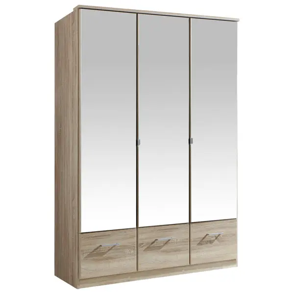 Dulap Cu Uși Rotative, 135/199/58 cm, culoare lemn stejar