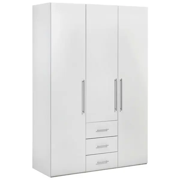 Dulap Cu Uși Rotative, 146,6/218,6/59 cm, alb, alb lucios intens