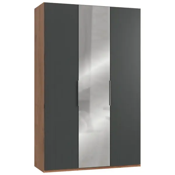 Dulap Cu Uși Rotative, 150/236/58 cm, culoare lemn stejar, grafit