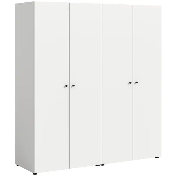 Dulap Cu Uși Rotative, 160/176/51 cm, alb