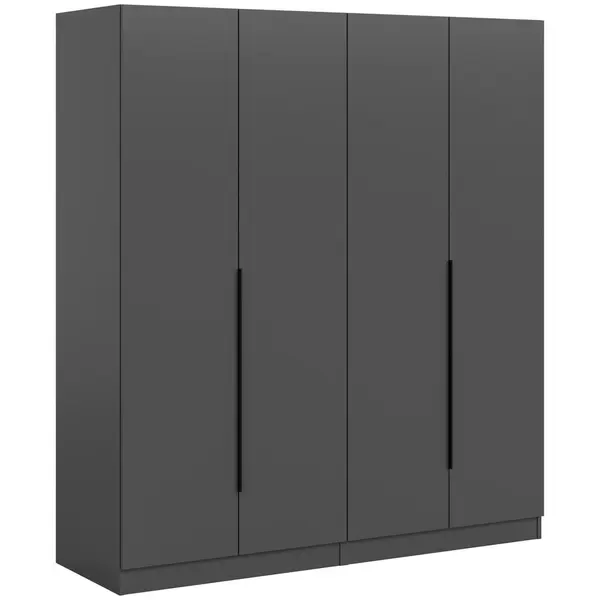 Dulap Cu Uși Rotative, 160/181/52 cm, antracit
