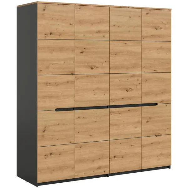 Dulap Cu Uși Rotative, 180/198/59 cm, stejar Artisan
