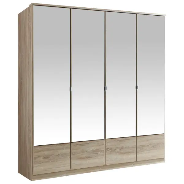 Dulap Cu Uși Rotative, 180/199/58 cm, culoare lemn stejar