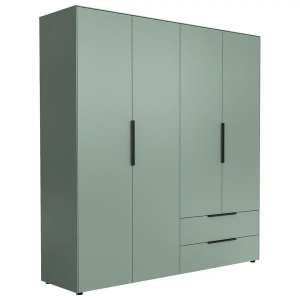 Dulap Cu Uși Rotative, 200/212/55 cm, verde salvie
